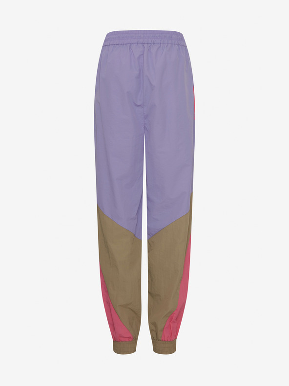 The Jogg Concept Fialovo-růžové dámské šusťákové kalhoty The Jogg Concept