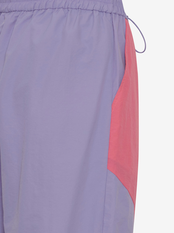 The Jogg Concept Fialovo-růžové dámské šusťákové kalhoty The Jogg Concept