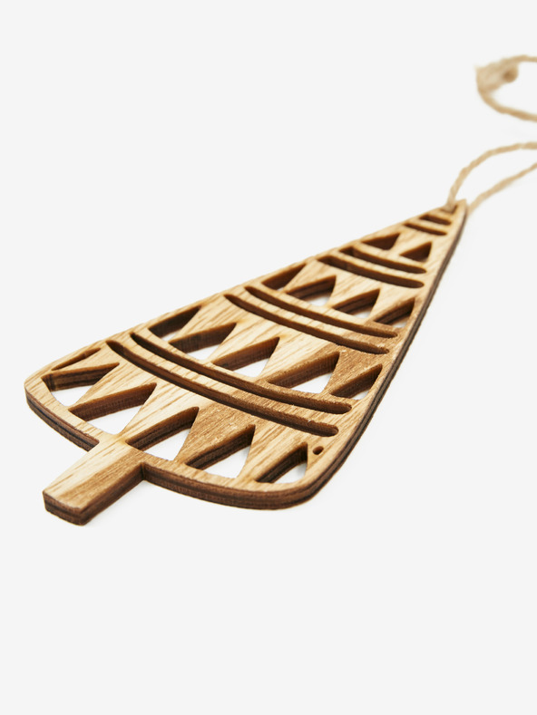 Kaemingk Vánoční ozdoba ve tvaru stromu v hnědé barvě Kaemingk