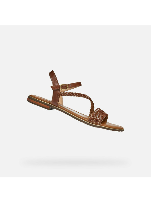 Geox Světle hnědé dámské sandály Geox Sozy Plus