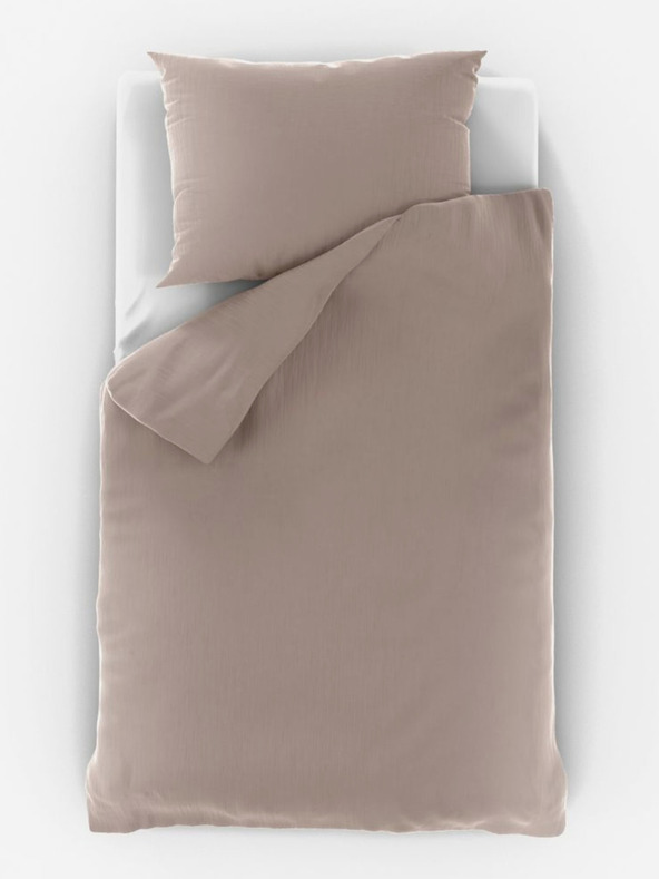 Kvalitex Mušelínové povlečení do dětské postýlky béžové Kvalitex