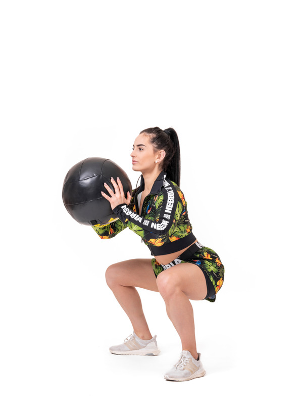 Nebbia High-energy dámské double layer šortky Nebbia 563 Jungle green