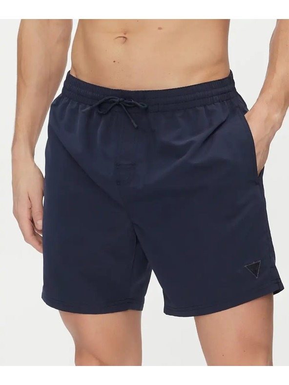 Guess Jeans Pánske tmavo modré plavky Guess Shorts Blue