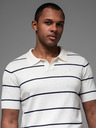 Ombre Clothing Pánská polokošile z viskózy s vodorovnými pruhy Ombre Clothing