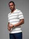 Ombre Clothing Pánská polokošile z viskózy s vodorovnými pruhy Ombre Clothing