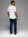Ombre Clothing Pánská polokošile z viskózy s vodorovnými pruhy Ombre Clothing
