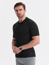 Ombre Clothing Pánská polokošile SLIM FIT z viskózy se svislými pruhy Ombre Clothing