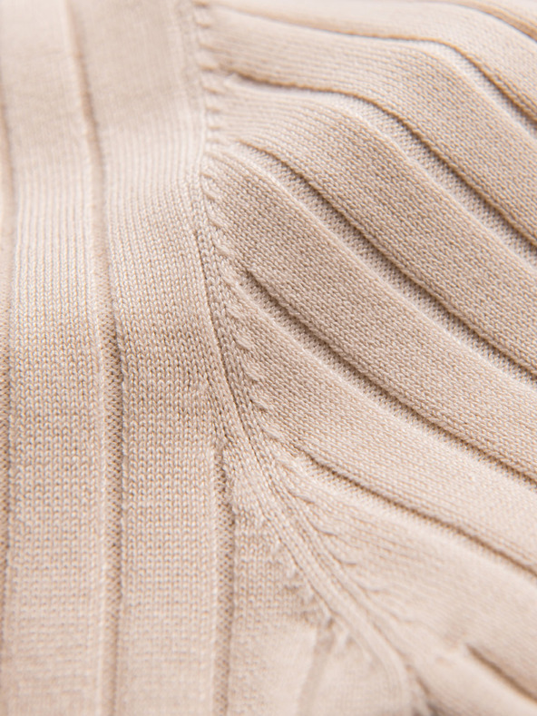 Ombre Clothing Pánská polokošile SLIM FIT z viskózy se svislými pruhy Ombre Clothing