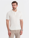 Ombre Clothing Pánská polokošile SLIM FIT z viskózy se svislými pruhy Ombre Clothing