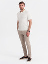 Ombre Clothing Pánská polokošile SLIM FIT z viskózy se svislými pruhy Ombre Clothing