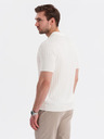 Ombre Clothing Pánská polokošile SLIM FIT z viskózy se svislými pruhy Ombre Clothing