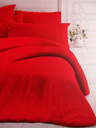 Kvalitex Francouzské jednobarevné bavlněné povlečení 240x200, 70x90cm červené