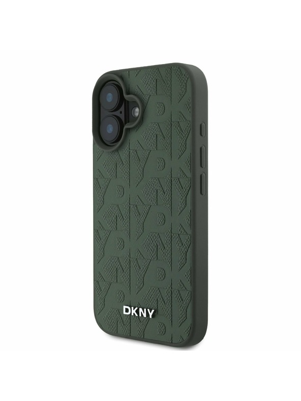 DKNY DKNY PU Leather Zadní Kryt pro iPhone 16 Green