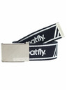Meatfly Meatfly pánský pásek Draco White/Black