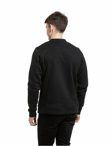 Meatfly Meatfly pánská mikina Luke Crewneck Black