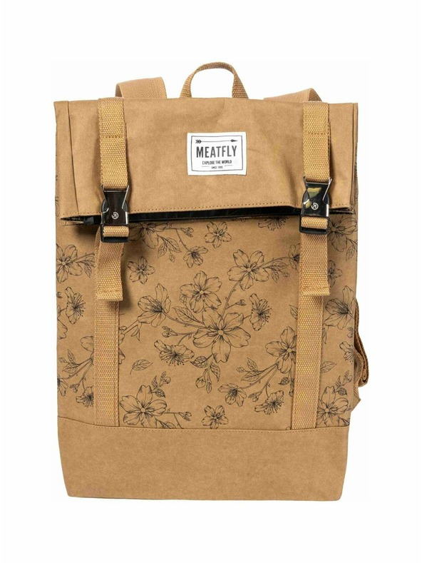 Meatfly Meatfly papírový batoh Vimes Blossom Brown 11 L