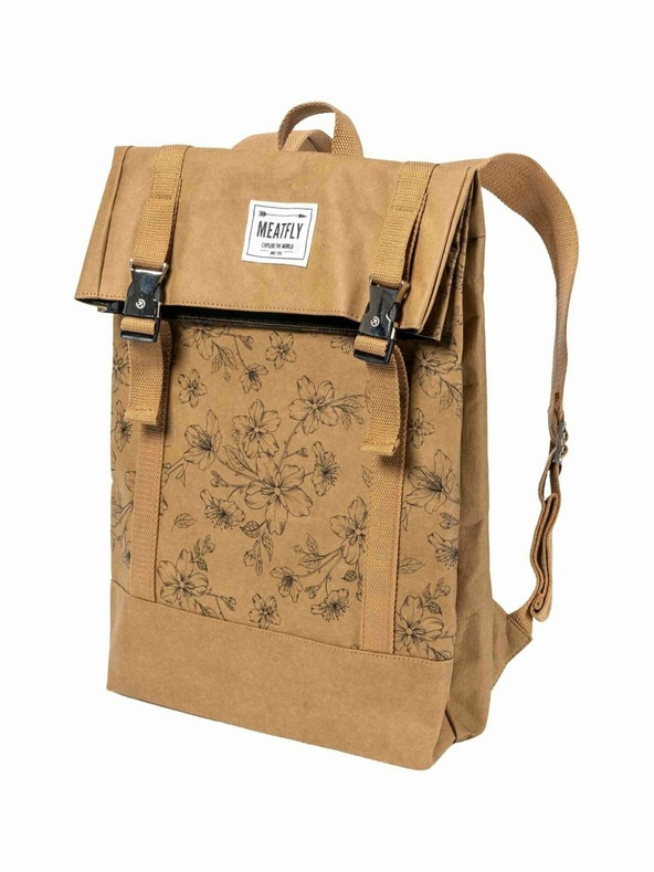 Meatfly Meatfly papírový batoh Vimes Blossom Brown 11 L