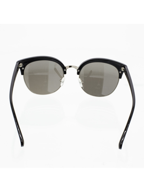 OEM OEM Sluneční brýle polorámové July žíháné hnědé obroučky modrá skla