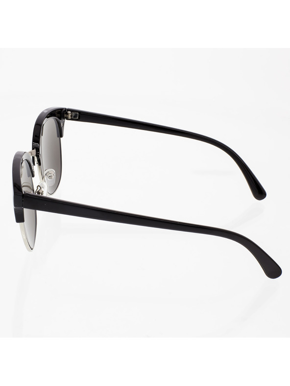 OEM OEM Sluneční brýle polorámové July žíháné hnědé obroučky modrá skla