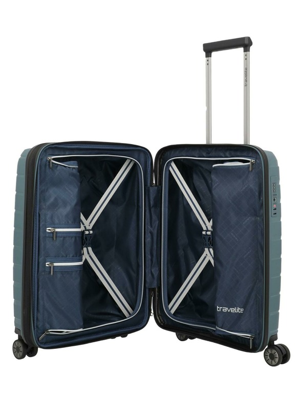Travelite Cestovní kufr Travelite Air Base S exp Ice blue