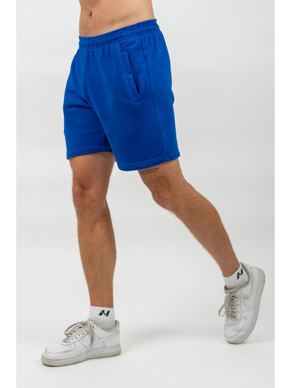 Nebbia Teplákové Relaxed-Fit Kraťasy MAXIMUM 336 M,blue