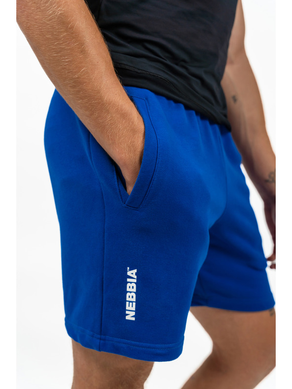 Nebbia Teplákové Relaxed-Fit Kraťasy MAXIMUM 336 M,blue