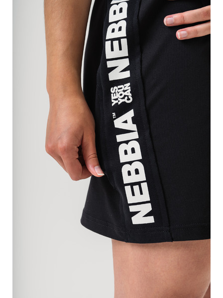 Nebbia Tričkové oversized šaty NEBBIA CLUB 594 XS/S,black