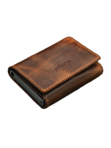 Pularys BOSTO RFID WALLET - Saddle Leather