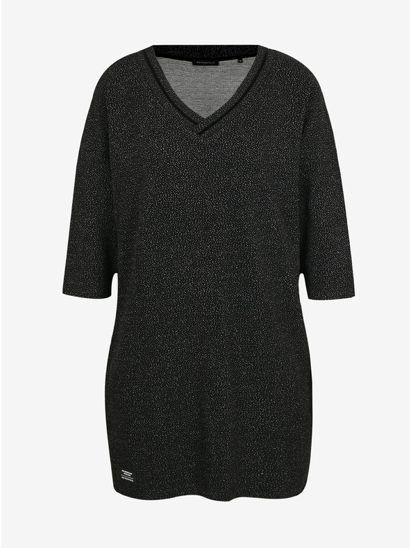 ZOOT.lab Černé vzorované volné šaty METROOPOLIS by ZOOT.lab Eustacia