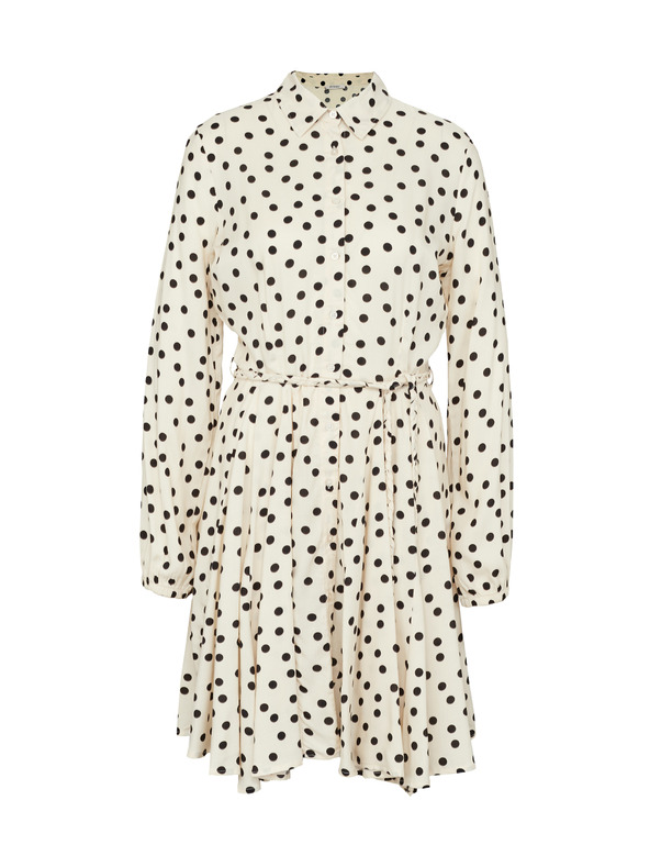 Orsay Krémové dámské košilové šaty ke kolenům ORSAY