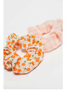 Moodo Sada dvou oranžových vzorovaných gumiček Moodo