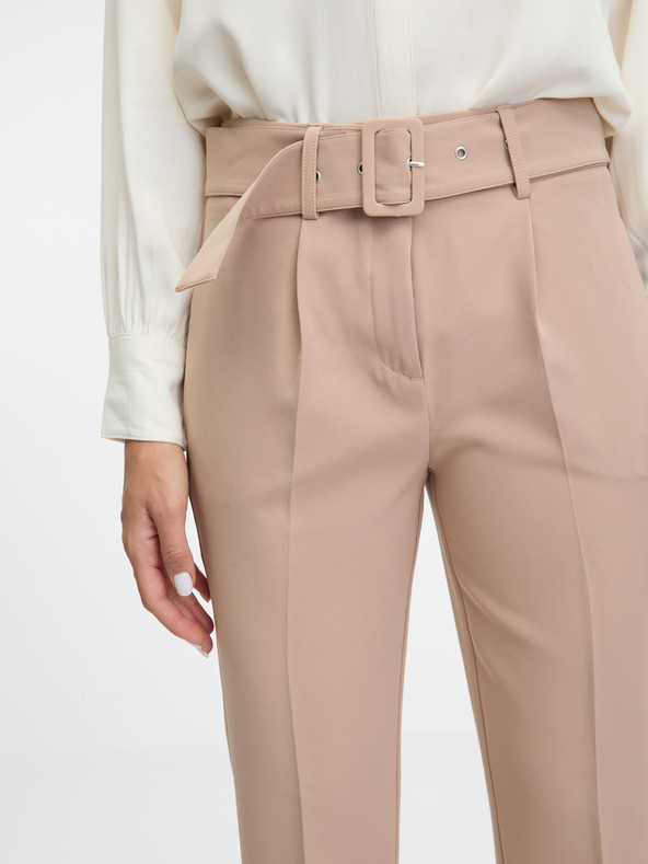 Orsay Béžové dámské kalhoty ORSAY