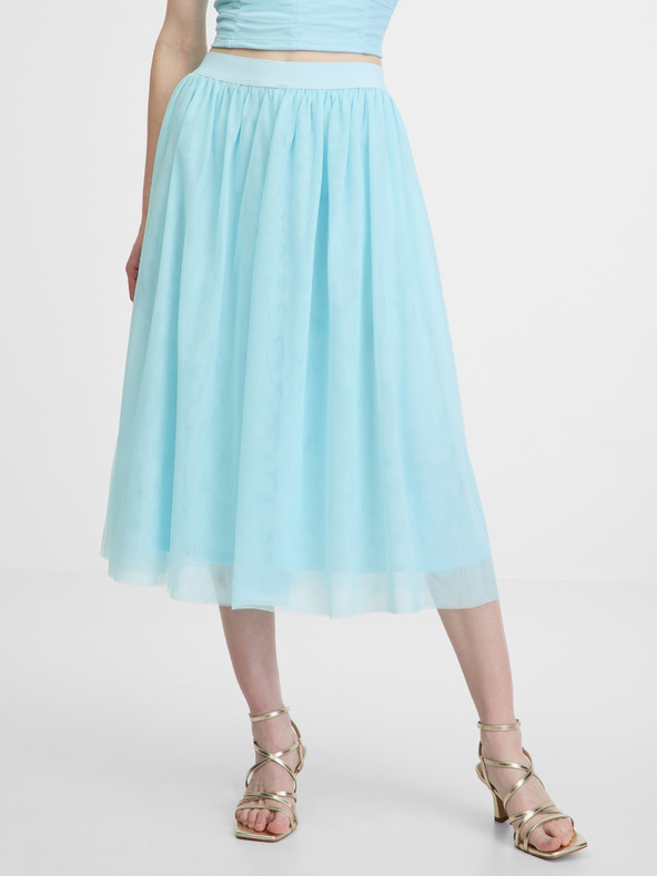 Orsay Světle modrá dámská sukně ORSAY