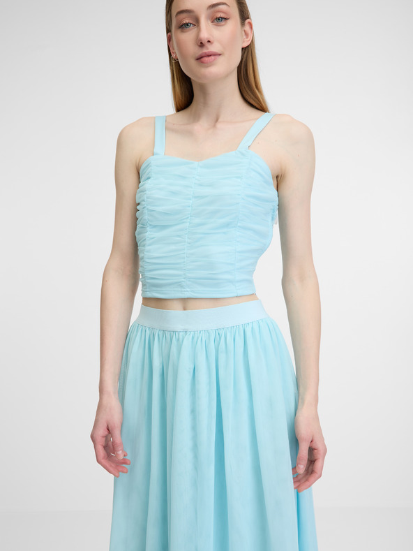 Orsay Světle modrá dámská sukně ORSAY