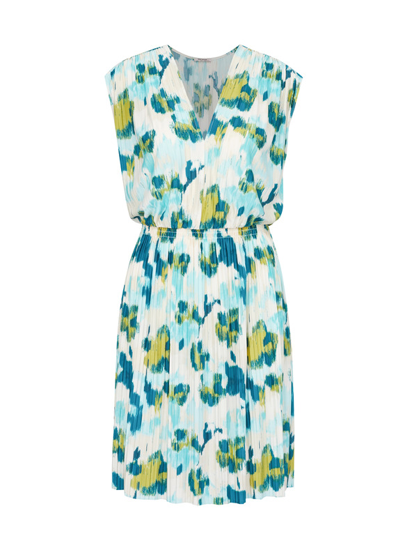 Orsay Modré dámské šaty ORSAY