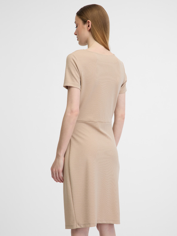 Orsay Béžové dámské šaty ORSAY