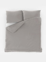 Kvalitex Saténové francouzské povlečení LUXURY COLLECTION 1+2, 200x200, 70x90cm světle šedé