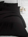 Kvalitex Francouzské prodloužené jednobarevné bavlněné povlečení 240x220, 70x90cm černé