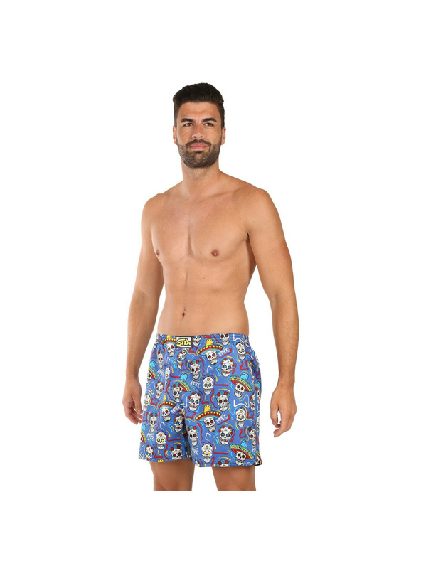 Styx Pánské trenky na spaní Styx lebky