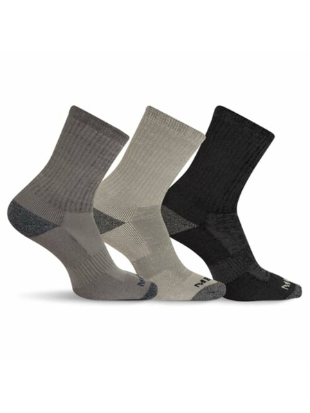 Merrell merrell ponožky MEA33507C3B2 CHARH WOOL EVERYDAY CREW (3 packs) charcoal heather S/M MERRELL PONOŽKY
