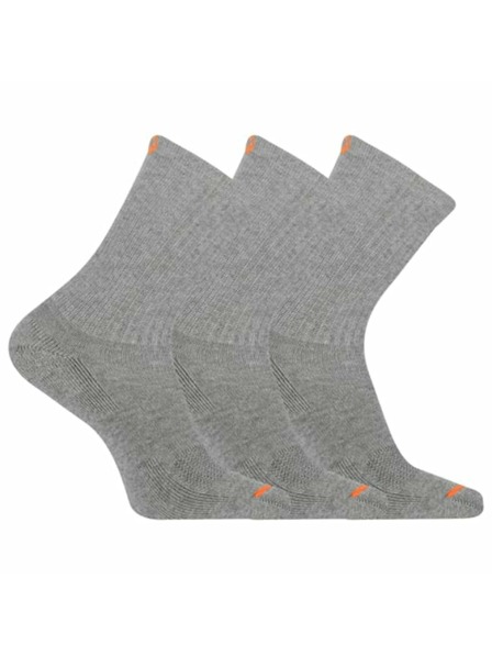 Merrell merrell ponožky MEA33564C3B2 GRAYH CUSHIONED COTTON CREW (3 packs) gray S/M MERRELL PONOŽKY