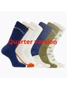 Merrell merrell ponožky MEA33695Q6B2 NVAST RECYCLED CUSHION QUARTER (6 packs) navy assorted S/M MERRELL PONOŽKY