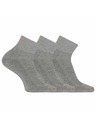 Merrell merrell ponožky MEA33565Q3B2 GRAYH CUSHIONED COTTON QUARTER (3 packs) gray S/M MERRELL PONOŽKY