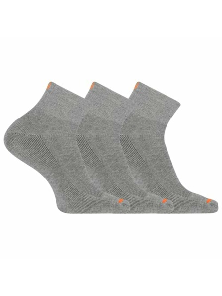Merrell merrell ponožky MEA33565Q3B2 GRAYH CUSHIONED COTTON QUARTER (3 packs) gray S/M MERRELL PONOŽKY