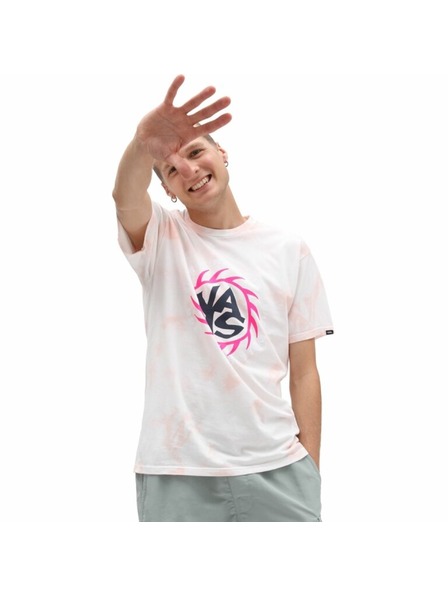 Vans Pánske ružové tričko VANS Summer camp tie Mellow ros