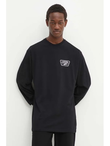 Vans Pánske čierne tričko s dlhým rukávom Vans Full Patch Back