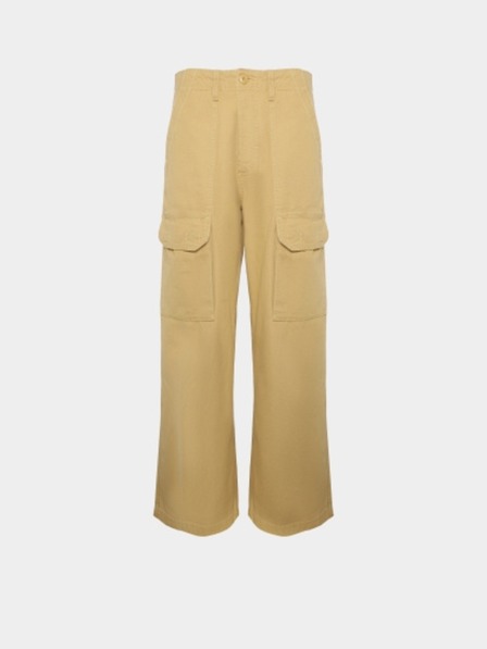 Vans Dámske hnedé džínsové nohavice Vans Arroyo Wide Leg Cargo P Antelope