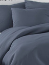 Kvalitex Saténové francouzské prodloužené povlečení LUXURY COLLECTION 1+2, 240x220, 70x90cm tmavě šedé