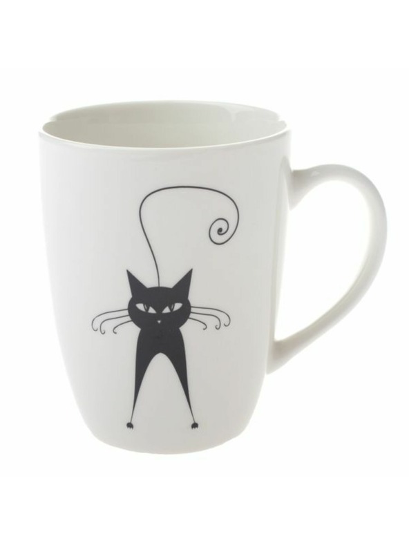 Casa de Engel Porcelánový hrnek s motivem kočky - 370ml, 12/36
