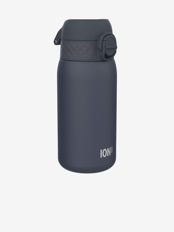 ION8 Šedomodrá nerezová lahev Ion8 Leak Proof (400 ml)